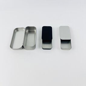 Lip Balm Tin Case Factory - Empty Custom Luxury Embossed Hinged Lid