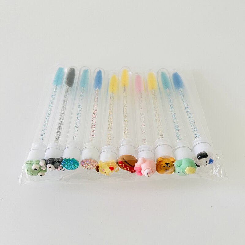 Eyebrow and Eyelashes Brush Factory - Wholesalers Black White Pink Purple