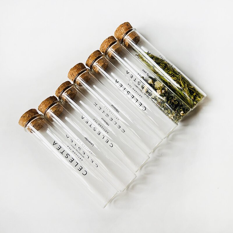 Glass Tube with Cork Supplier - Custom Size Logo Glass Test Tube