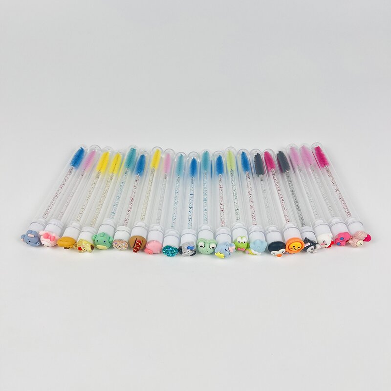 Colorful Eyelash Brush Factory - Black White Purple Red Pink Blue Mascara