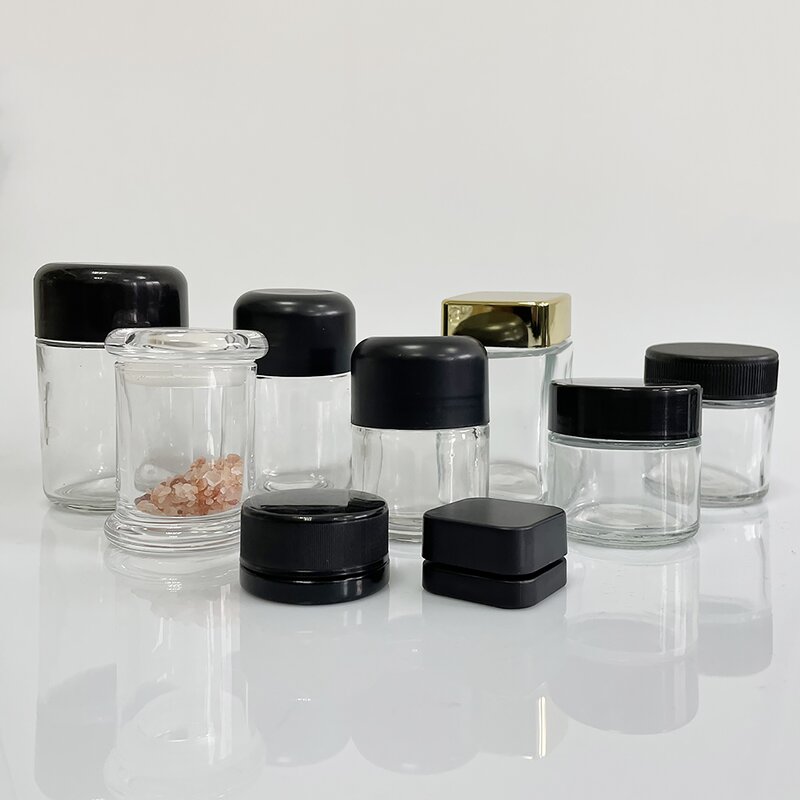 Luxury Concentrate Glass Jars Supplier - 3ml-9ml Extraction Mini Round