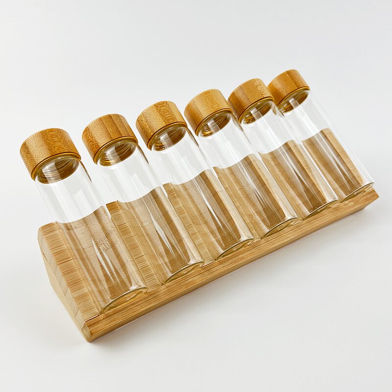 Glass Vial with Wooden Lid Factory - 20ml 30ml Wholesale with Woodne Lid