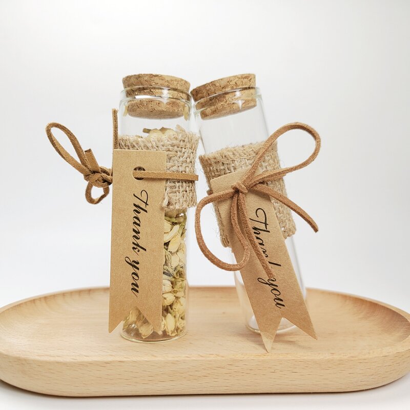 Glass Test Tube Manufacturer - Custom Thank You Card Flat Bottom Wedding