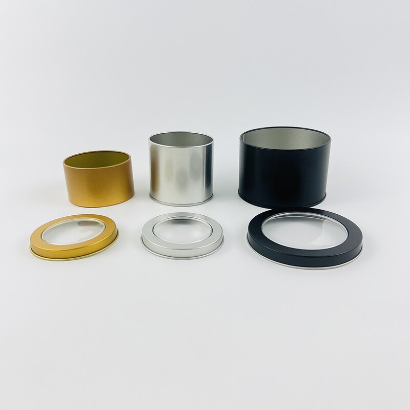 Food Grade Metal Box Manufacturer - Custom Round Pastries Baklava Tinplate