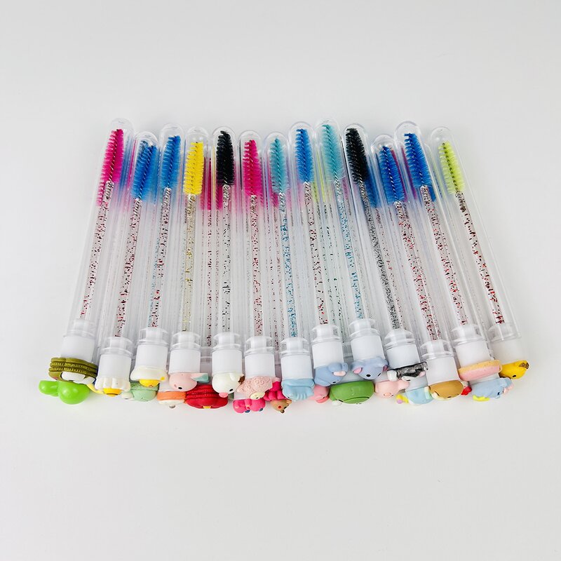 Eyelash Brush Tool Supplier - Eye Makeup Brushes Black Pink Purple Applicator