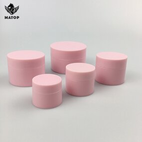 Small Plastic Cream Jars Factory - 5g-20g Empty Pink Skin Care Lip
