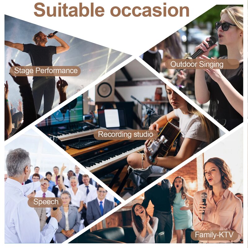 UHF Wireless Microphone Supplier - with Cardioid XLR Transmitter Receiver