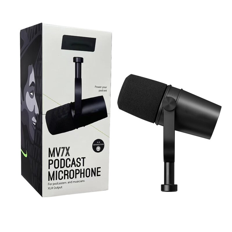 Dynamic Podcast Microphone Manufacturer - MV7X XLR for Studio Voiceover
