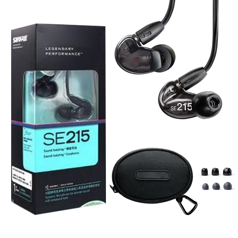 In Ear Earphone Supplier - SE215 with Microphone Hi-fi Noise Canceling