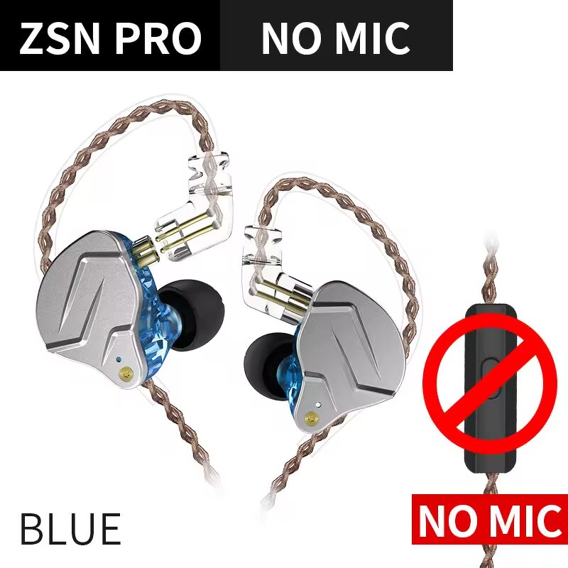 Metal Earphones Manufacturer - KZ ZSN Pro 3.5mm Wired Music Hybrid