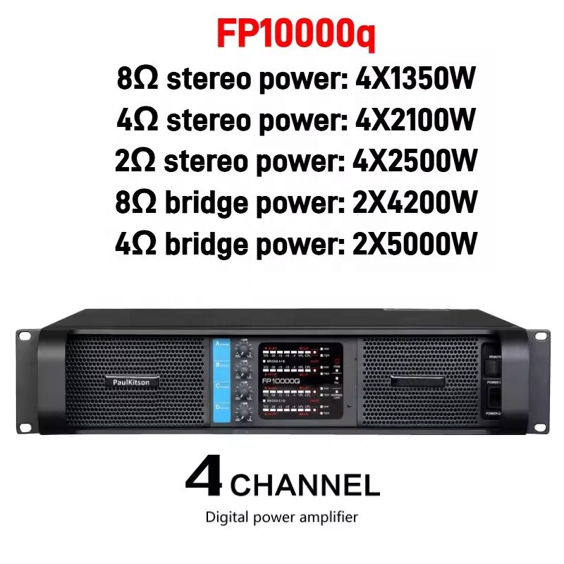 Digital Power Amplifier Manufacturer - FP10000Q High-Power 4-Channel 41300W