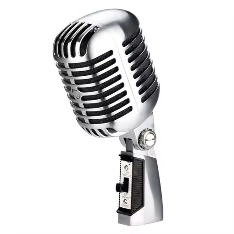 XLR Wired Microphone Supplier - 55SH Silver Universal Vocal for Podcasting