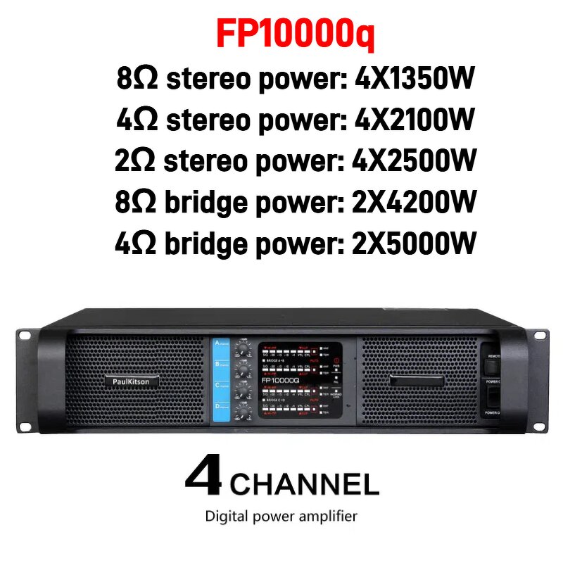Professional Audio Amplifier Factory - FP10000q 4-Channel 10000 Watt