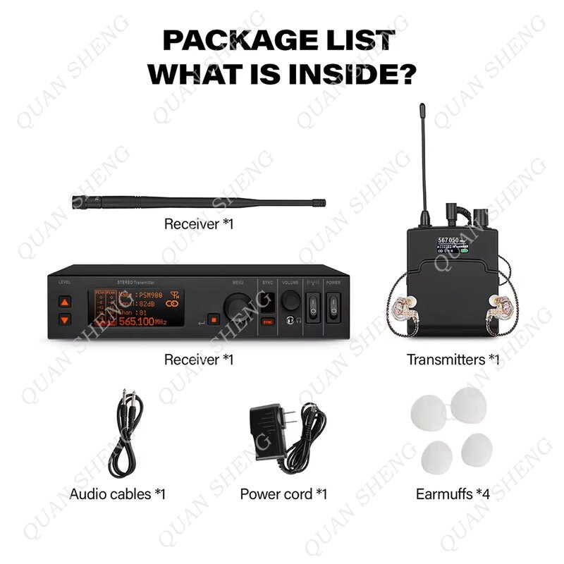 Stereo Wireless IEM System Factory - PSM900 Stage Return Bodypack Receiver