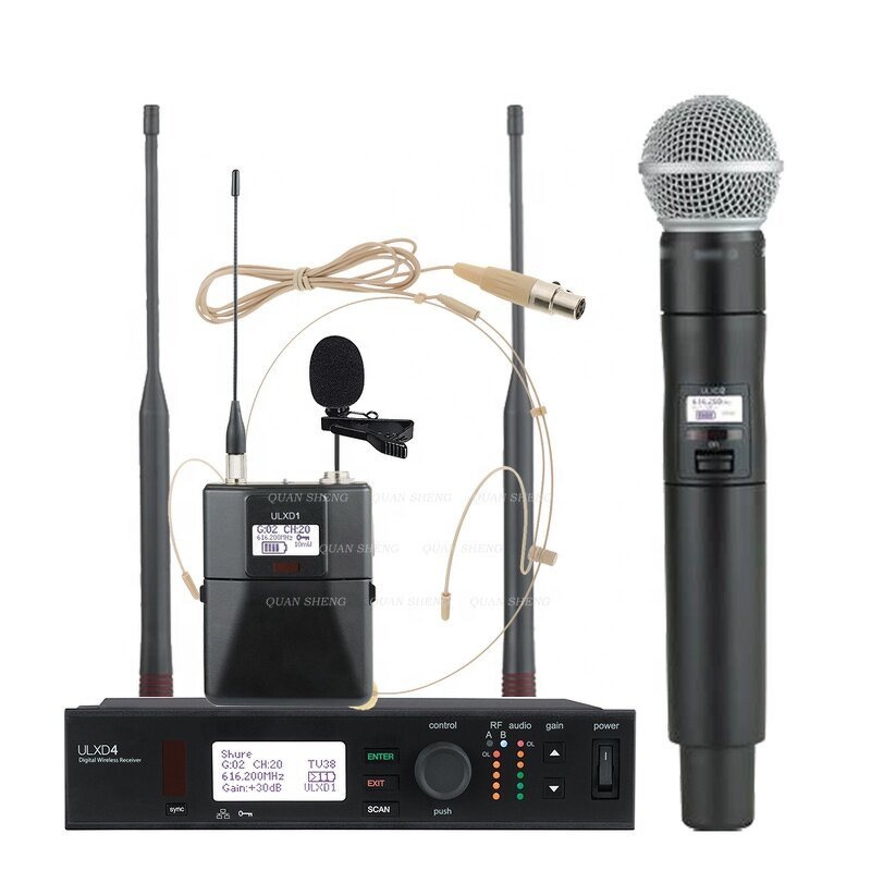 Digital Wireless Microphone Supplier - ULXD4 Professional UHF Handheld Lavalier