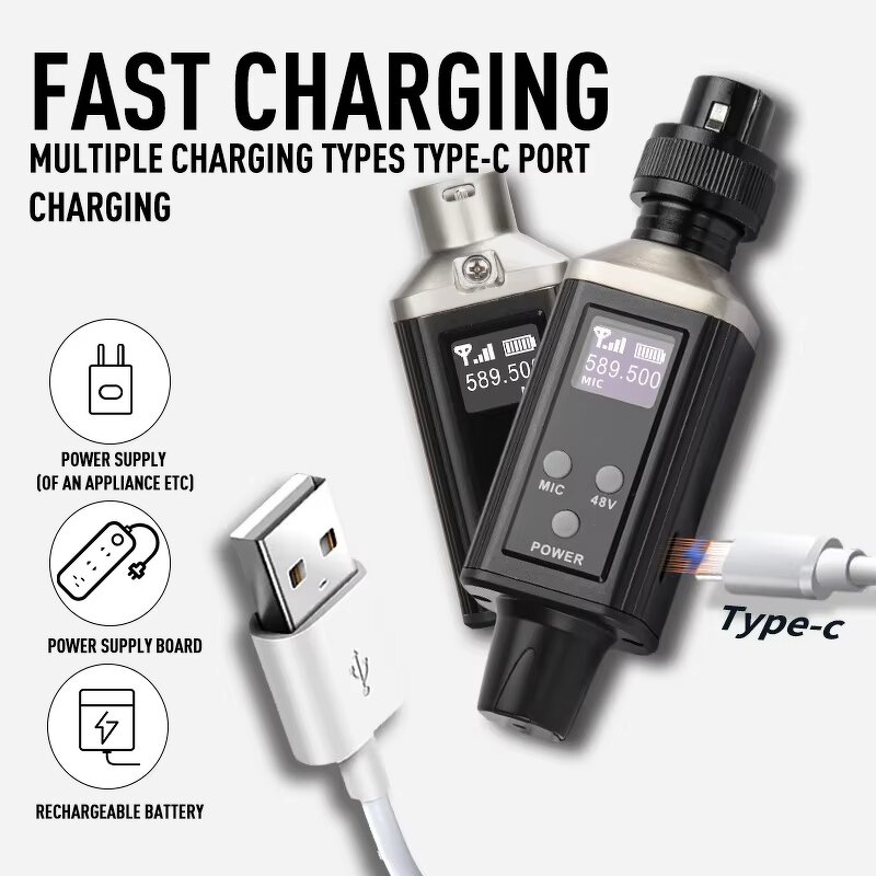 USB Wireless Microphone System Factory - Professional UHF XLR Transmitter