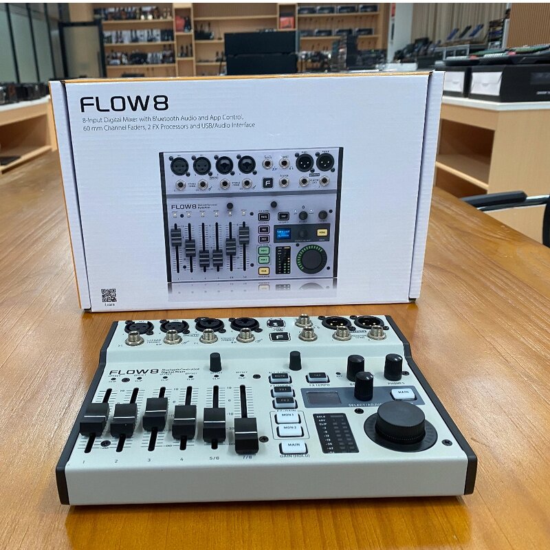 Mini Digital Mixer Manufacturer - Flow8 8CH with Bluetooth Audio App