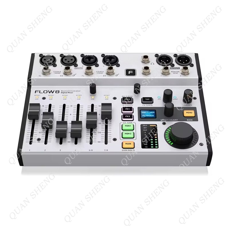 Digital Sound Mixer Manufacturer - Flow 8 8-Channel with XLR Mono Output