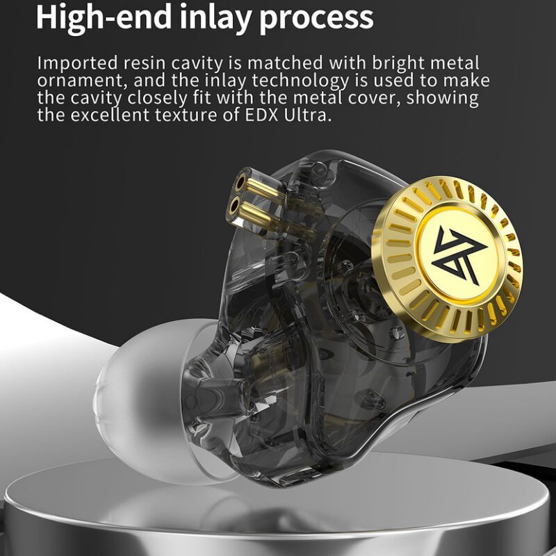 HIFI Earphones Manufacturer - KZ EDX Ultra Dual Drive Noise Cancelling Metal