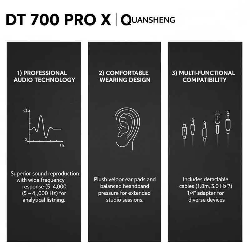 Studio Monitor Headphones Manufacturer - DT 700 PRO X Closed-Back Detachable