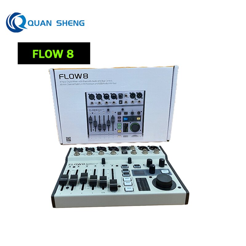 Digital Audio Mixer Supplier - FLOW 8 Bluetooth Live Sound Console with