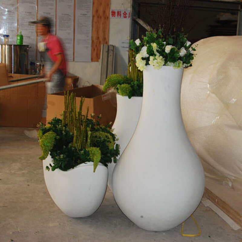 Fiberglass Pots Manufacturer - OEM RUYA Elegant Design for Interior Decoration