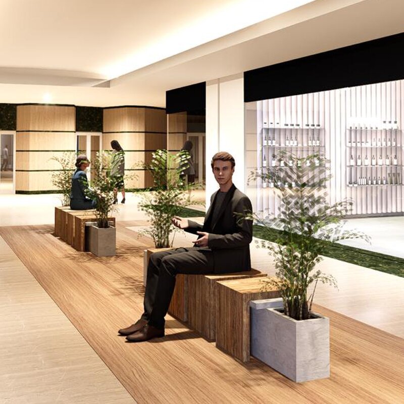 Cast Iron Bench Supplier - OEM Modern Urban Flower Planter with Anti-Corrosion for Park Outdoor Patio