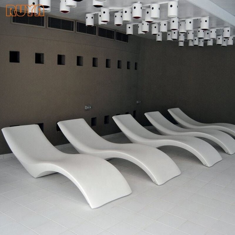 Sunbed Chair Factory - OEM Modern Outdoor Furniture Factory Fiberglass Waterproof Colorproof Plastic Pool