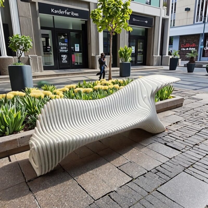 Parametric Sofa Factory - OEM Solid Wood Customizable Handcrafted 3D Printed Hotel Airport Lounge