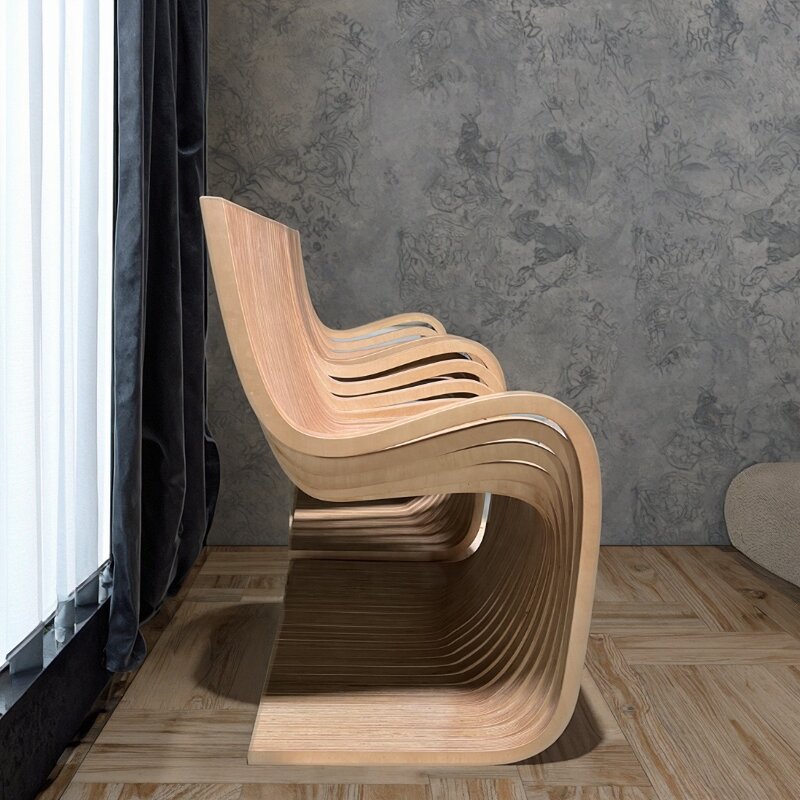 Contour Chair Manufacturer - OEM Ergonomic Organic Biomorphic Grain Mapping Carbonized Single Seater