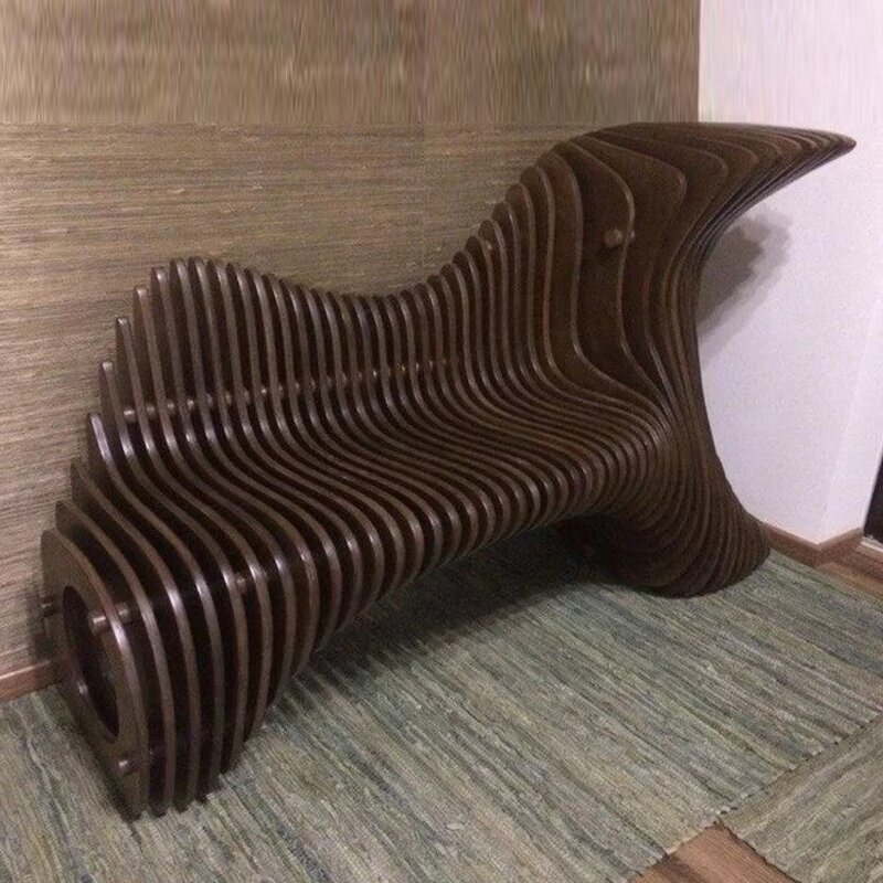 Parametric Sofa Factory - OEM Solid Wood Customizable Handcrafted 3D Printed Hotel Airport Lounge