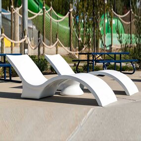 Swimming Pool Lounge Chair Factory - OEM Durable Waterproof Fiberglass Recliner for Outdoor Garden Patio Beach