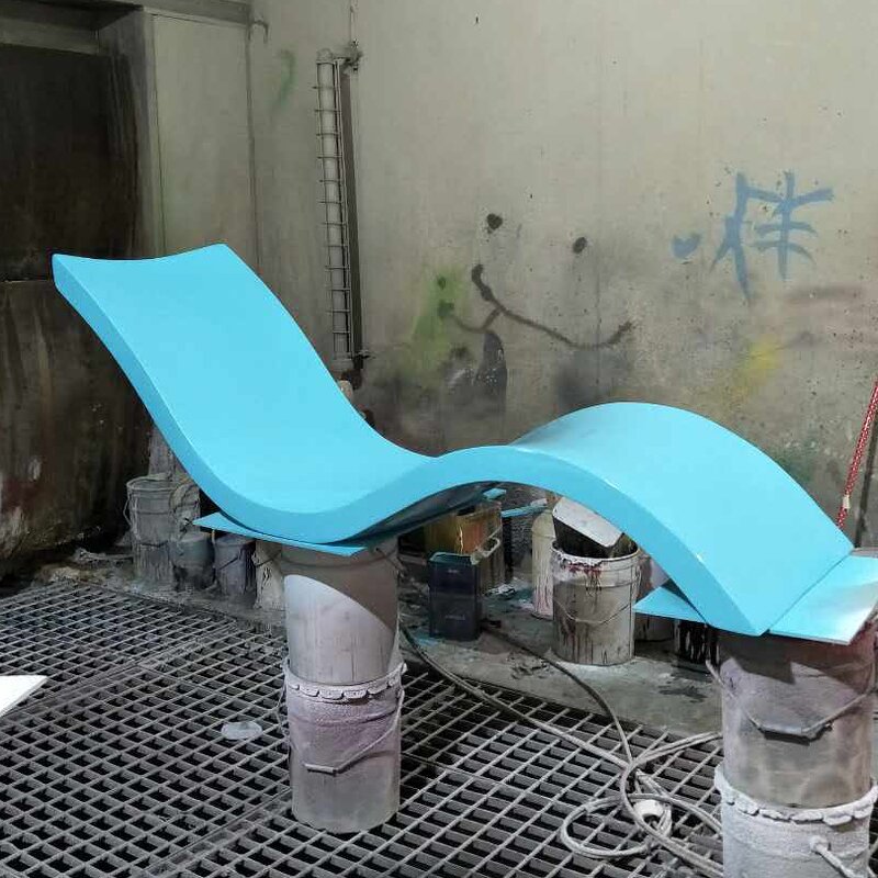 Outdoor Pool Lounger Supplier - OEM RUYA 30cm Depth Fiberglass Chaise with UV Protection Waterproof