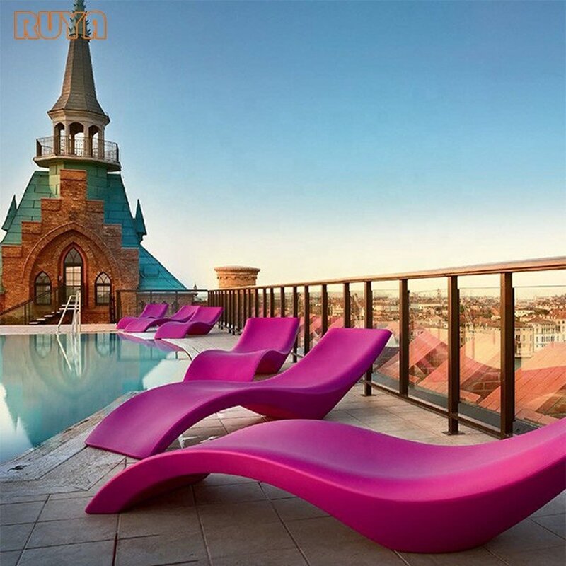 Sunbed Chair Factory - OEM Modern Outdoor Furniture Factory Fiberglass Waterproof Colorproof Plastic Pool