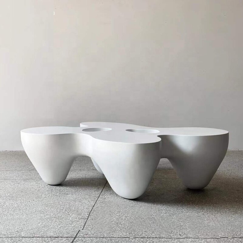Coffee Table Factory - OEM Modern Luxury FRP Artistic Carved for Villa Hotel Lobby