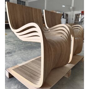 Contour Chair Manufacturer - OEM Ergonomic Organic Biomorphic Grain Mapping Carbonized Single Seater