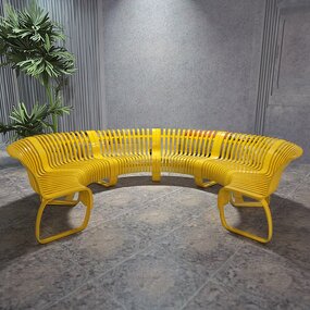Modular Bench Manufacturer - OEM Durable Stainless Steel Backrest Modern for Hospital Hotel Train Station