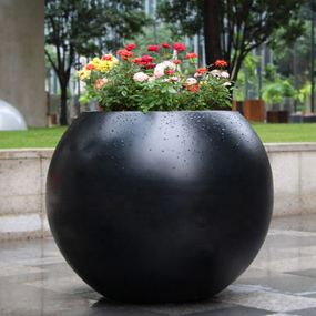 Resin Planter Pots Supplier - OEM High Quality Customizable Colorful Sphere for Plants Tree Nursery