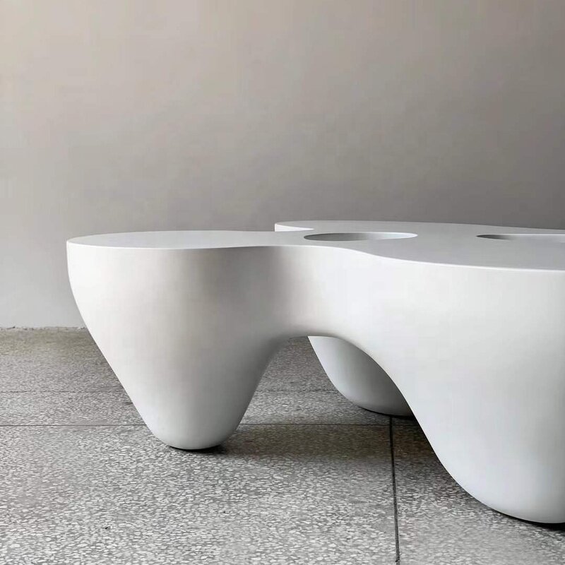 Coffee Table Factory - OEM Modern Luxury FRP Artistic Carved for Villa Hotel Lobby