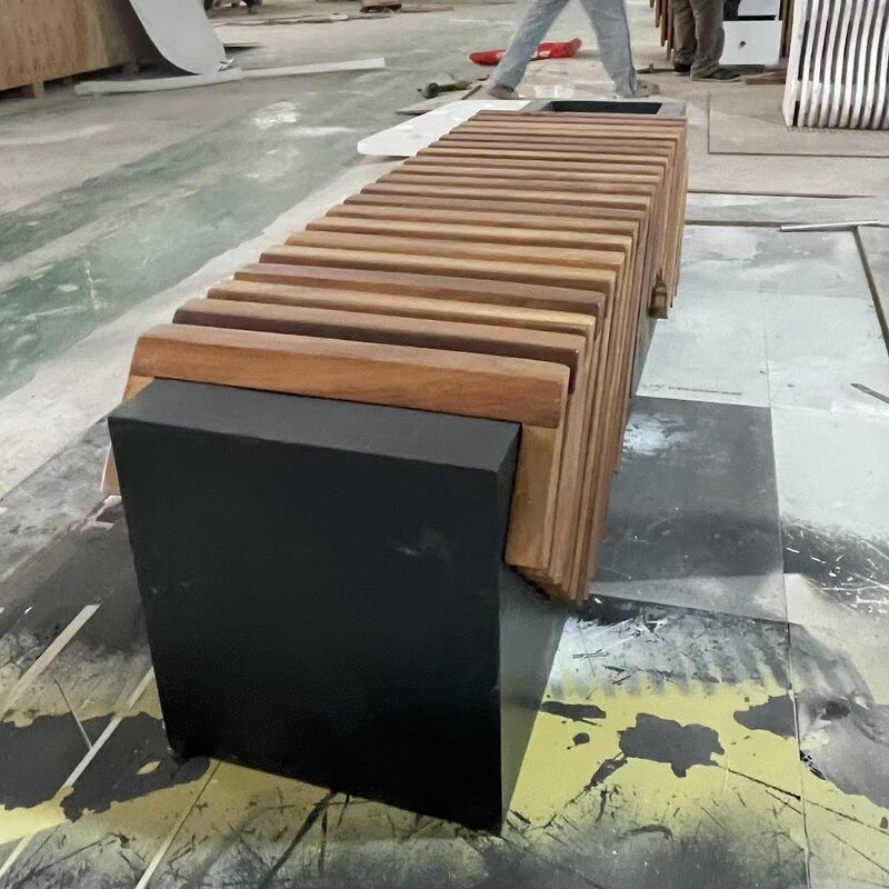 Cast Iron Bench Supplier - OEM Modern Urban Flower Planter with Anti-Corrosion for Park Outdoor Patio