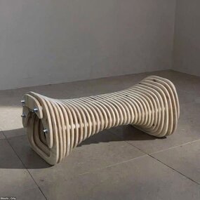 Parametric Seating Supplier - OEM Sustainable Customizable Handcrafted Plywood Artistic for Lobby Office