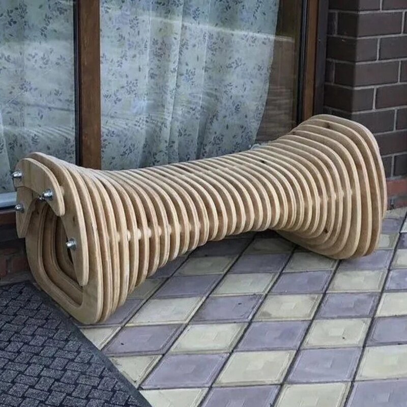 Parametric Seating Supplier - OEM Sustainable Customizable Handcrafted Plywood Artistic for Lobby Office