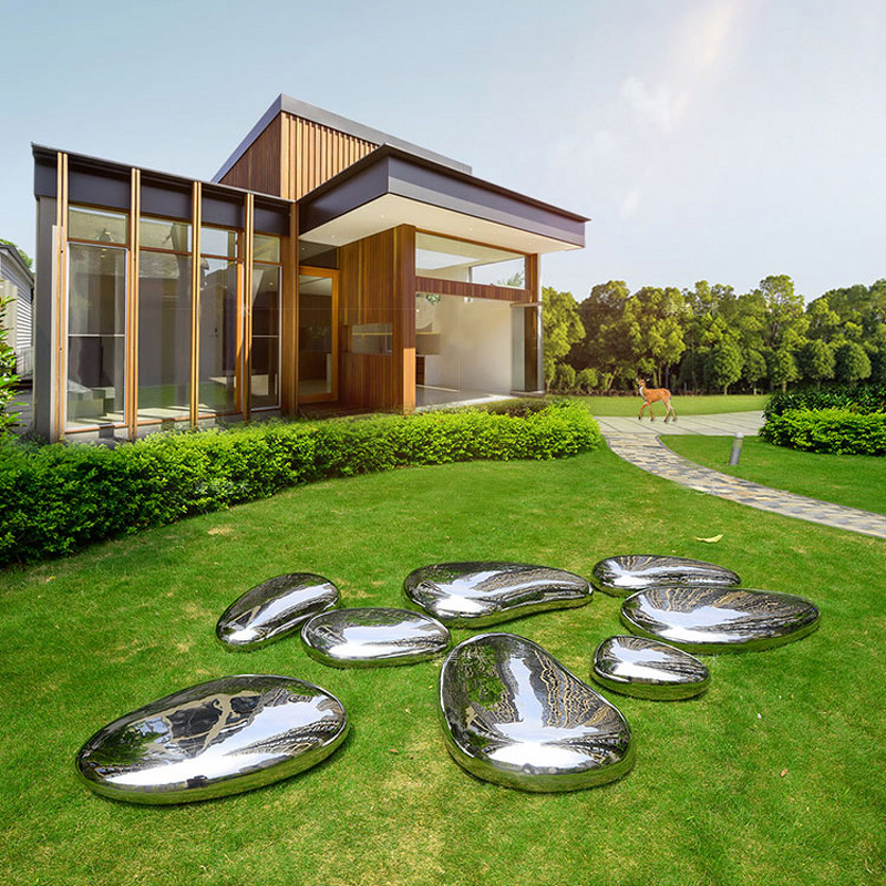 Stainless Steel Bench Manufacturer - OEM Stone Shape Durable Metal for Shopping Mall Lobby Reception