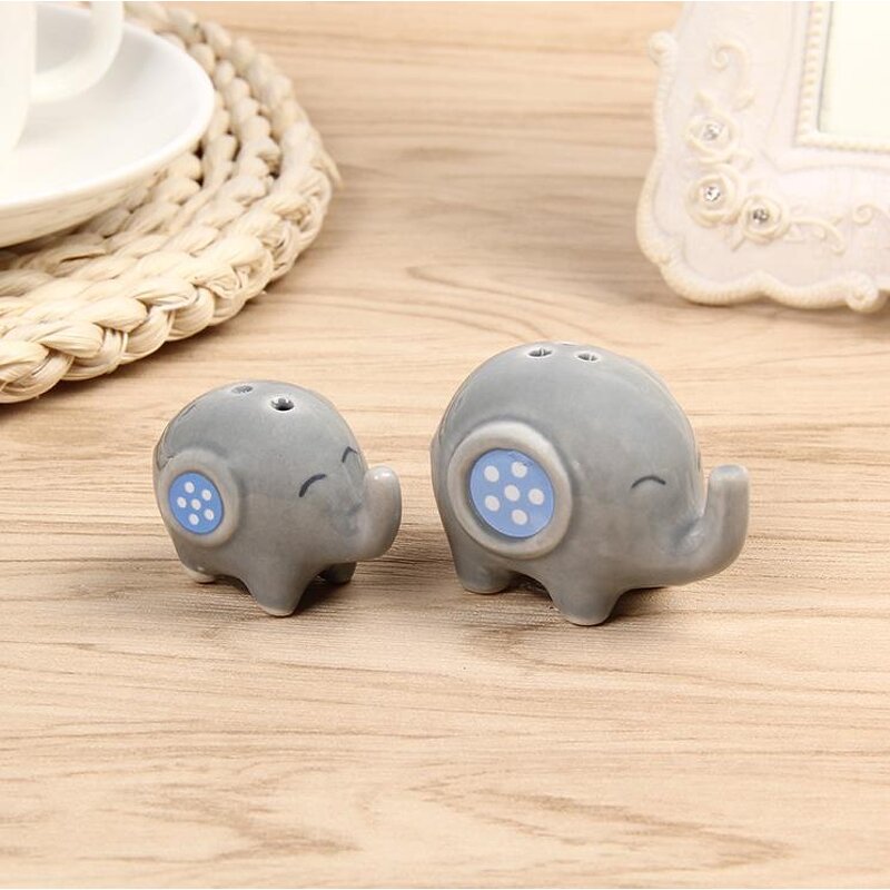 Baby Shower Ceramic Shaker Factory - Mommy and Me Little Peanut Elephant