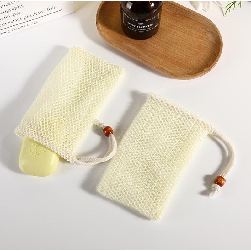 Soap Mesh Bag Supplier - Custom Logo Drawstring for Shower Exfoliating