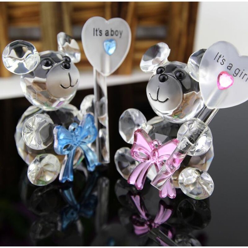 Crystal Bear Figurines Factory - Baby Christening Giveaways Gifts for