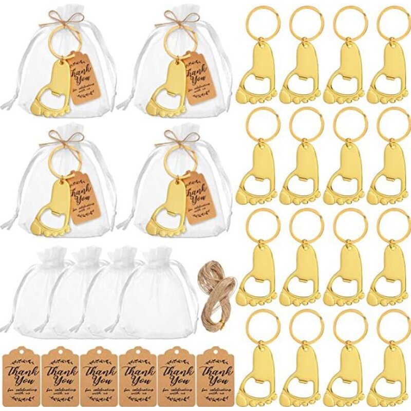 Baby Foot Keychain Opener Supplier - Personalized Gender Reveal Baptism