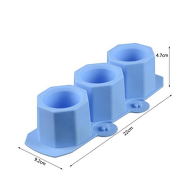 Concrete Flower Pot Mold Supplier - 3 Holes Round Geometric Polygonal