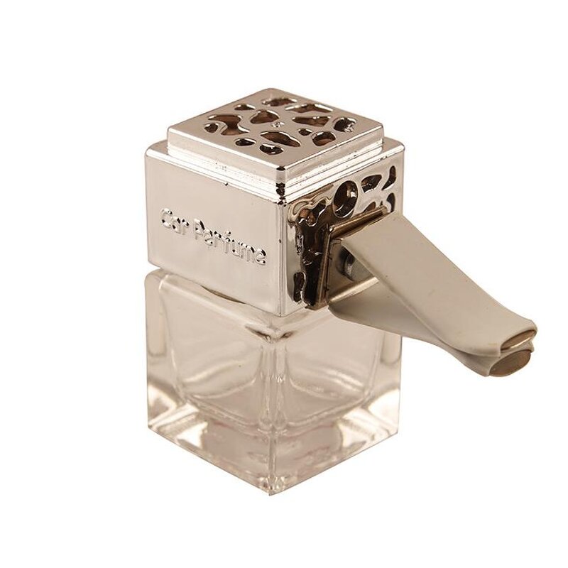 Transparent Perfume Bottle Supplier - 8ml Square Vent Clip Empty Car