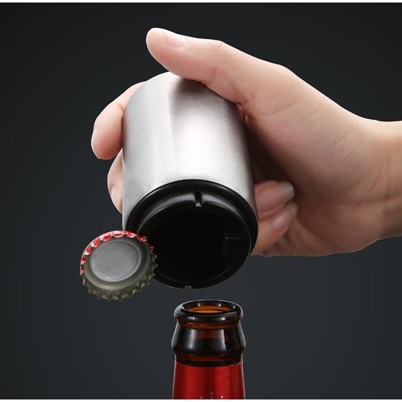 Push Down Bottle Opener Manufacturer - Custom Logo Stainless Steel Portable